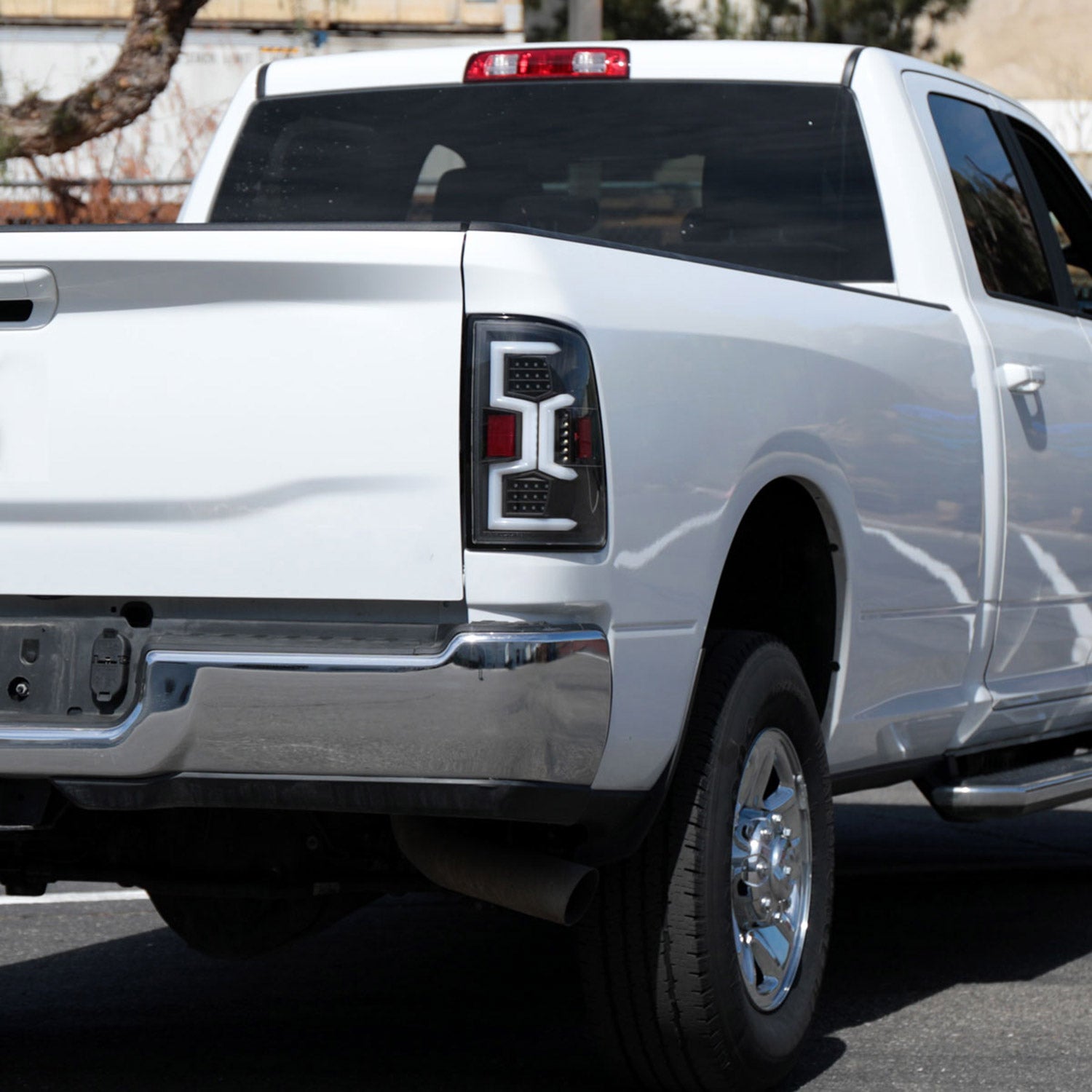 2019-2024 Dodge RAM 2500/3500 LED Signal Tail Lights Matt Black/Clear