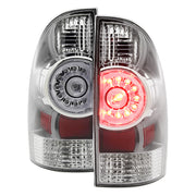 2005-2015 Toyota Tacoma LED Tail Lights Chrome Housing/Clear Lens