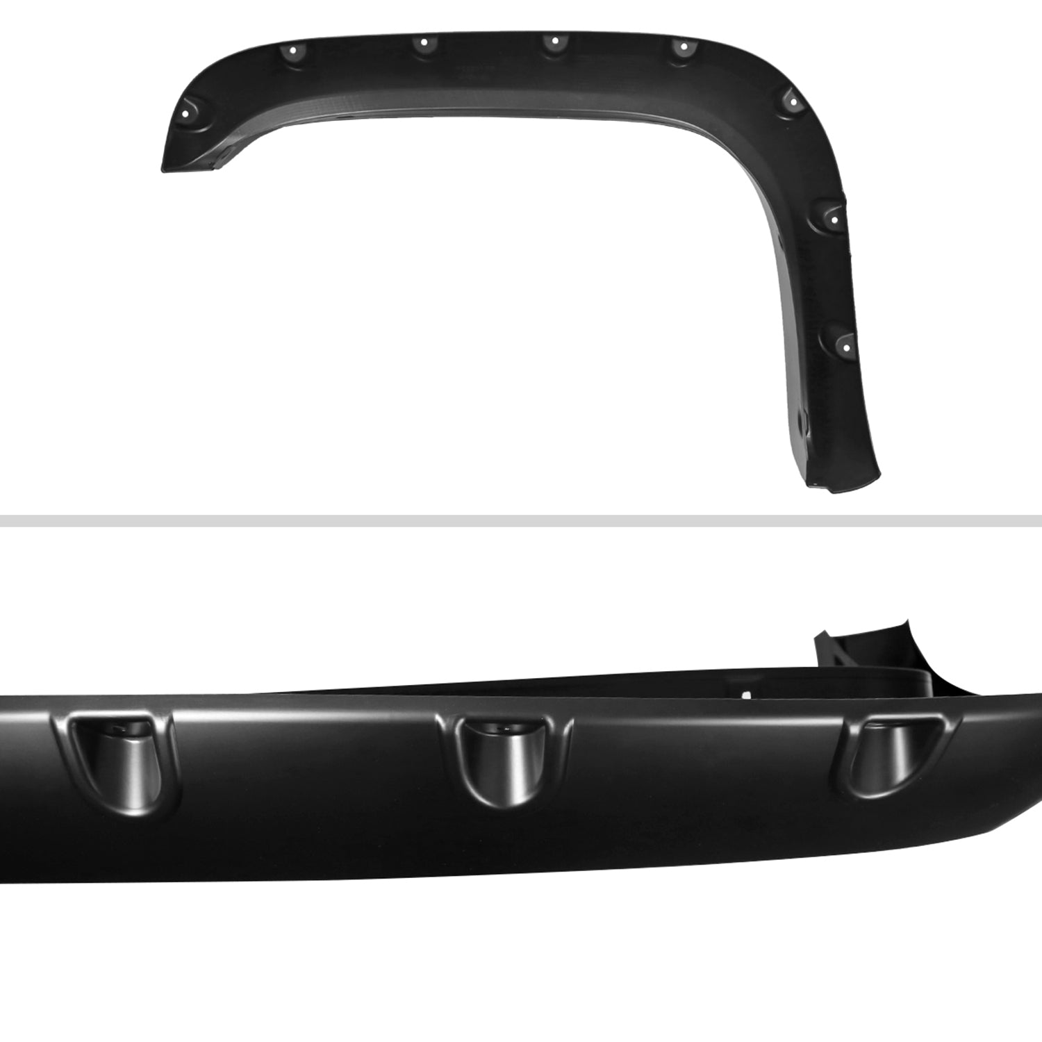 1994-2001 Dodge RAM 1500 2500 3500 Smooth Rivet Style Fender Flares