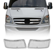 2006-2018 Mercedes Sprinter W906 Front Bumper Grill Trim Molding Silver 2Pcs