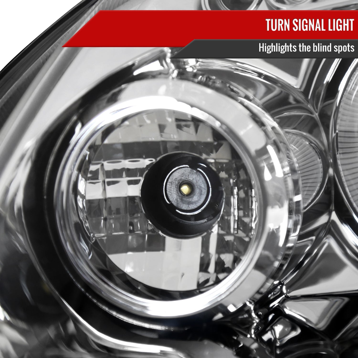 2006-2008 VW Golf Rabbit/ 2006-2010 Jetta Dual Halo Projector Headlights Chrome