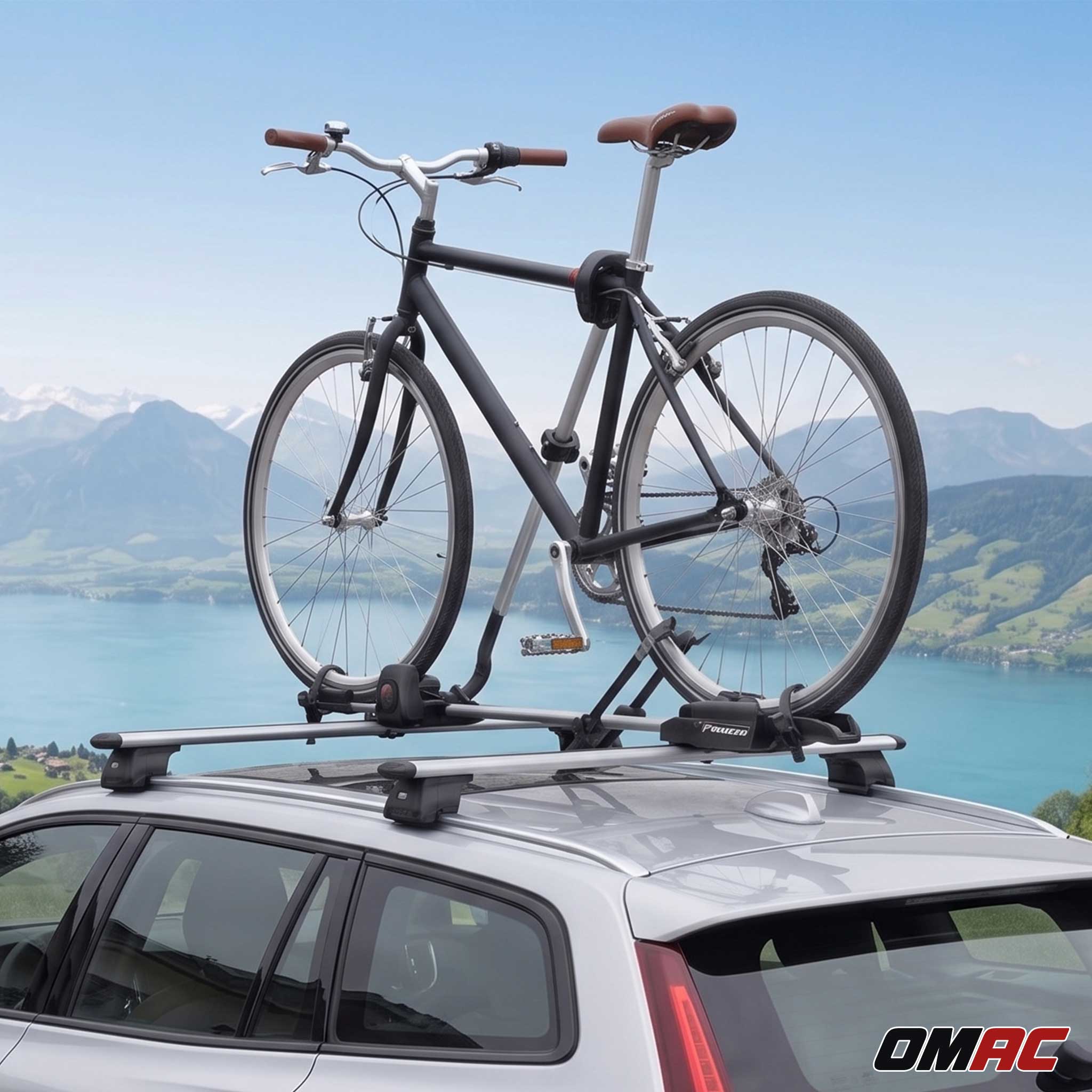 G3 Roof Bike Rack 360° Rotating Arm Aluminium 1 Bike 44.1lb Lockable
