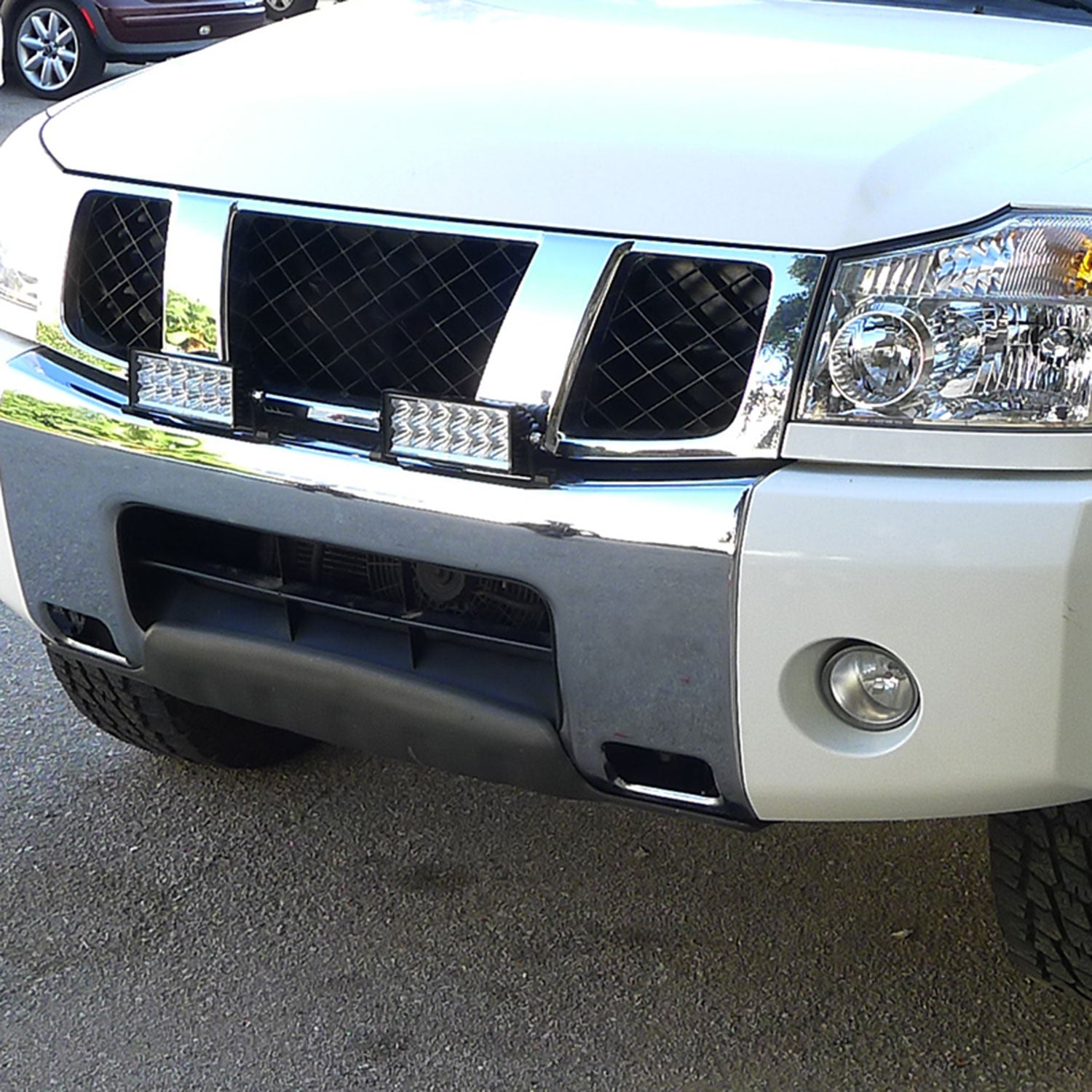 Universal Off Road 6000K Flood Beam 36W 12-LED Fog Light Black Alu Housing/Glass