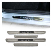 Kia Cadenza Door Sill Scuff Plate Illuminated Sport Steel Silver 4 Pcs