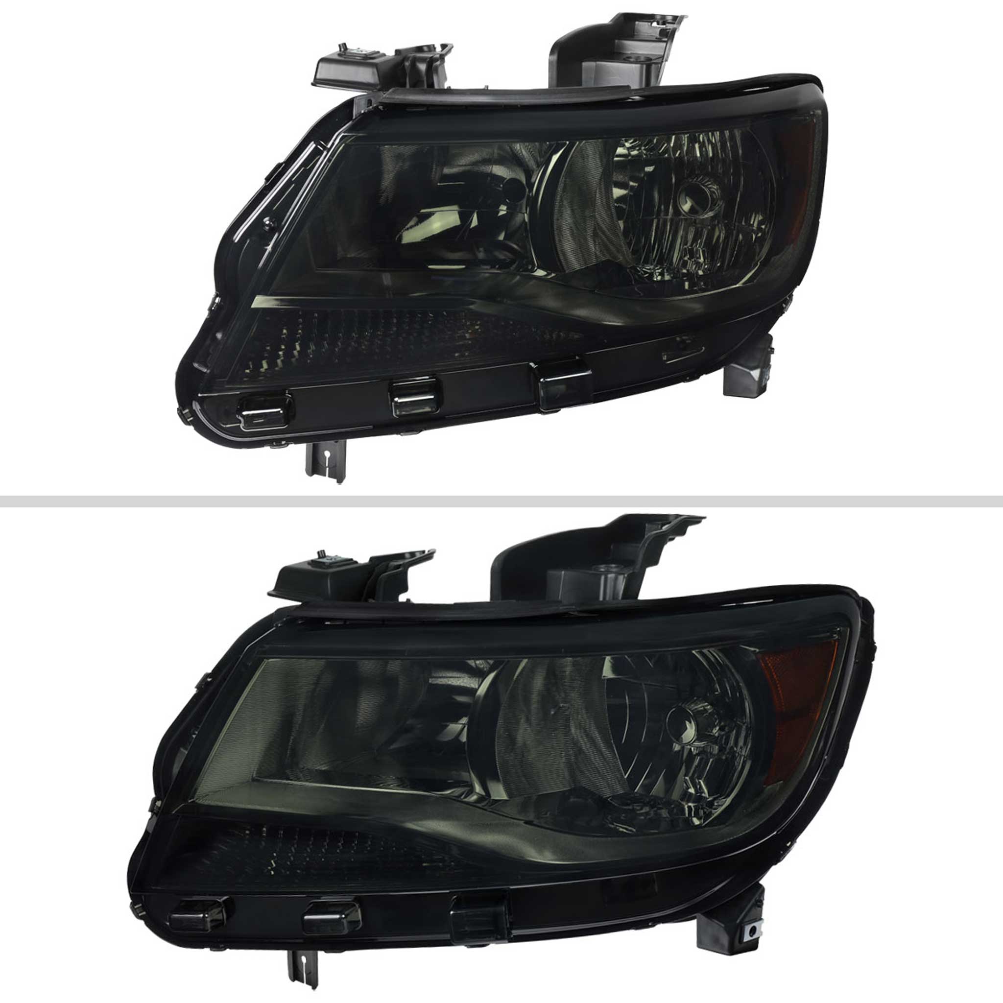 For Chevrolet Colorado 2015-2022 Factory Headlights Chrome Housing Smoked Lens