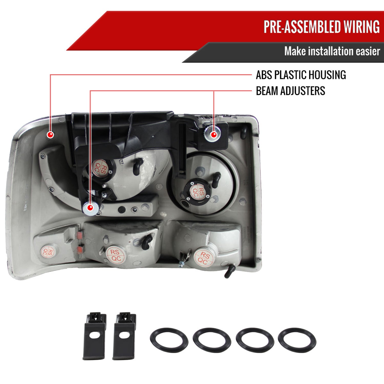 1999-2002 Chevy Silverado 1500 2500/Tahoe Suburban & Headlights Bumper Lights