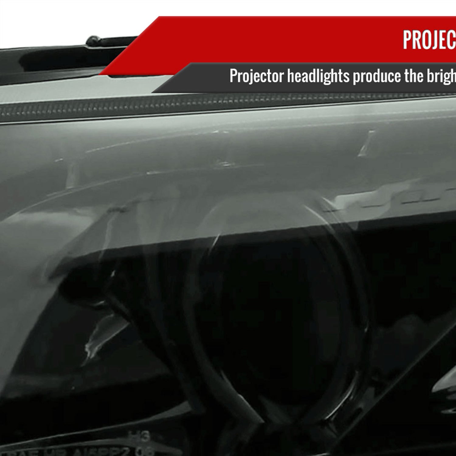 2006-2011 Honda Civic Sedan Projector Headlights R8 LED Light Chrome/Smoke