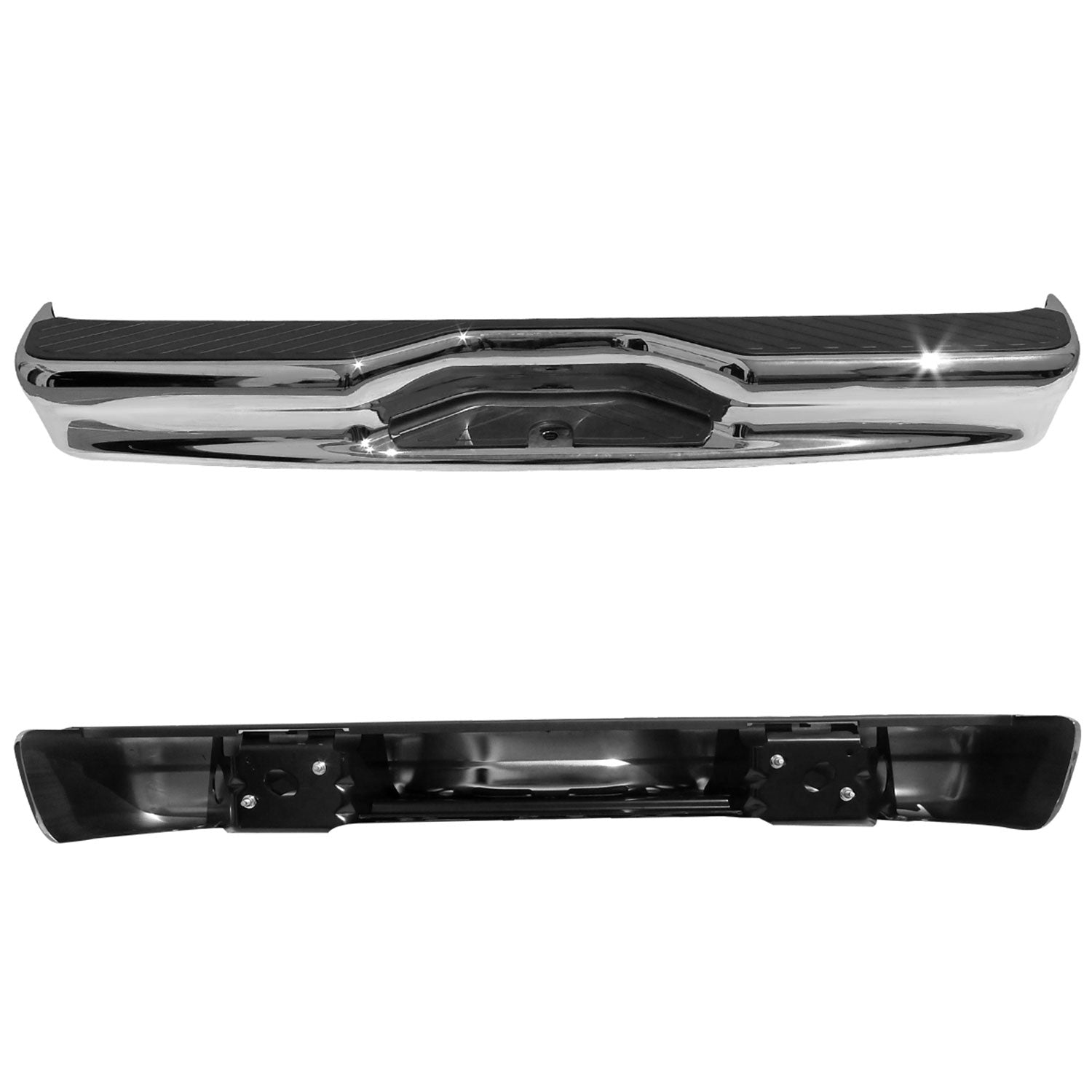 1992-2014 Ford Econoline Chrome Stainless Steel Replacement Rear Step Bumper