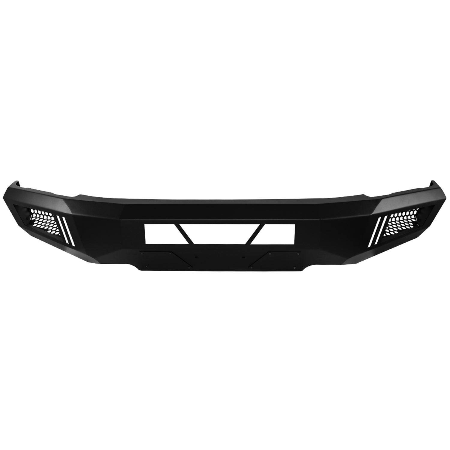 2015-2017 Ford F-150 Black Heavy Duty Steel Front Bumper & LED Light Ports