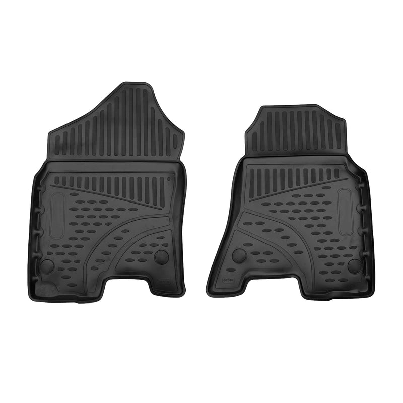 2019-2024 RAM 1500 Floor Mats Liners Full Set All Weather Black