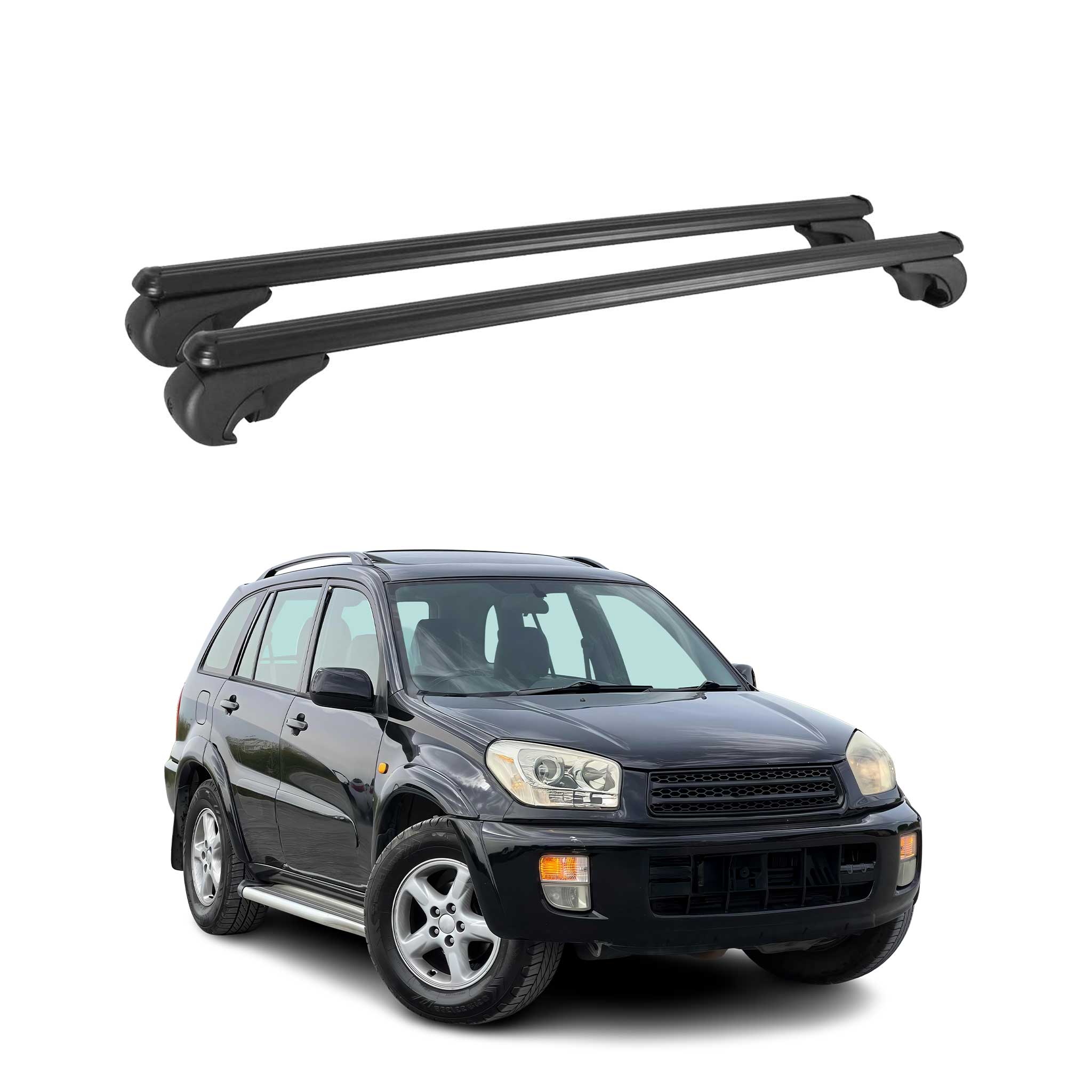 2001-2005 Toyota RAV4 Roof Rack Cross Bars Black