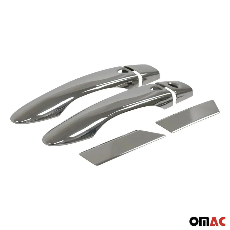 Car Door Handle Cover Protector for Nissan Cube 2009-2014 Steel Chrome 10 Pcs - OMAC USA