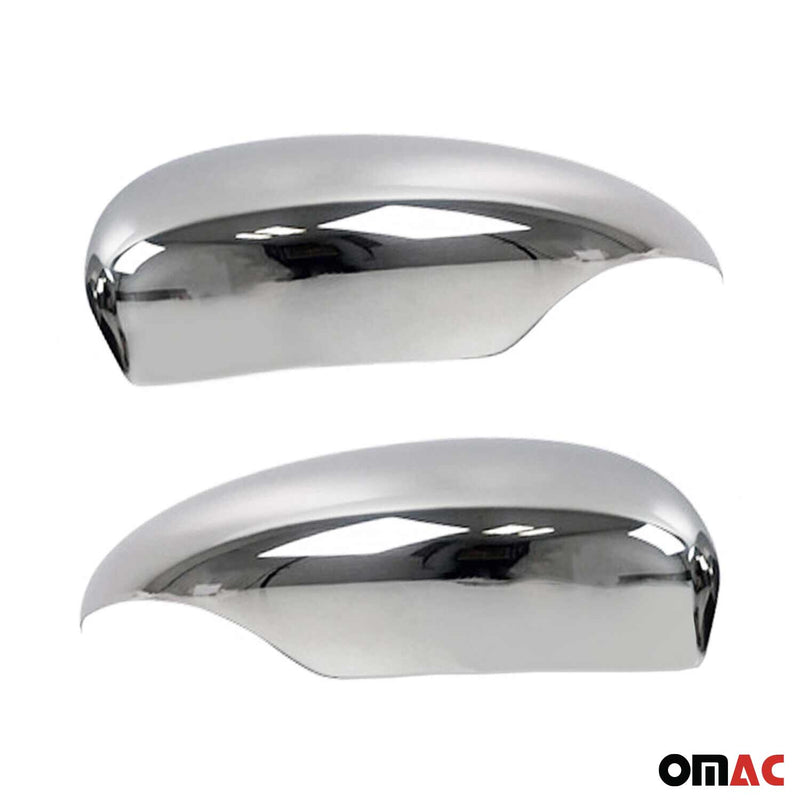 2011-2019 Ford Fiesta Side Mirror Cover Caps Steel Silver 2 Pcs