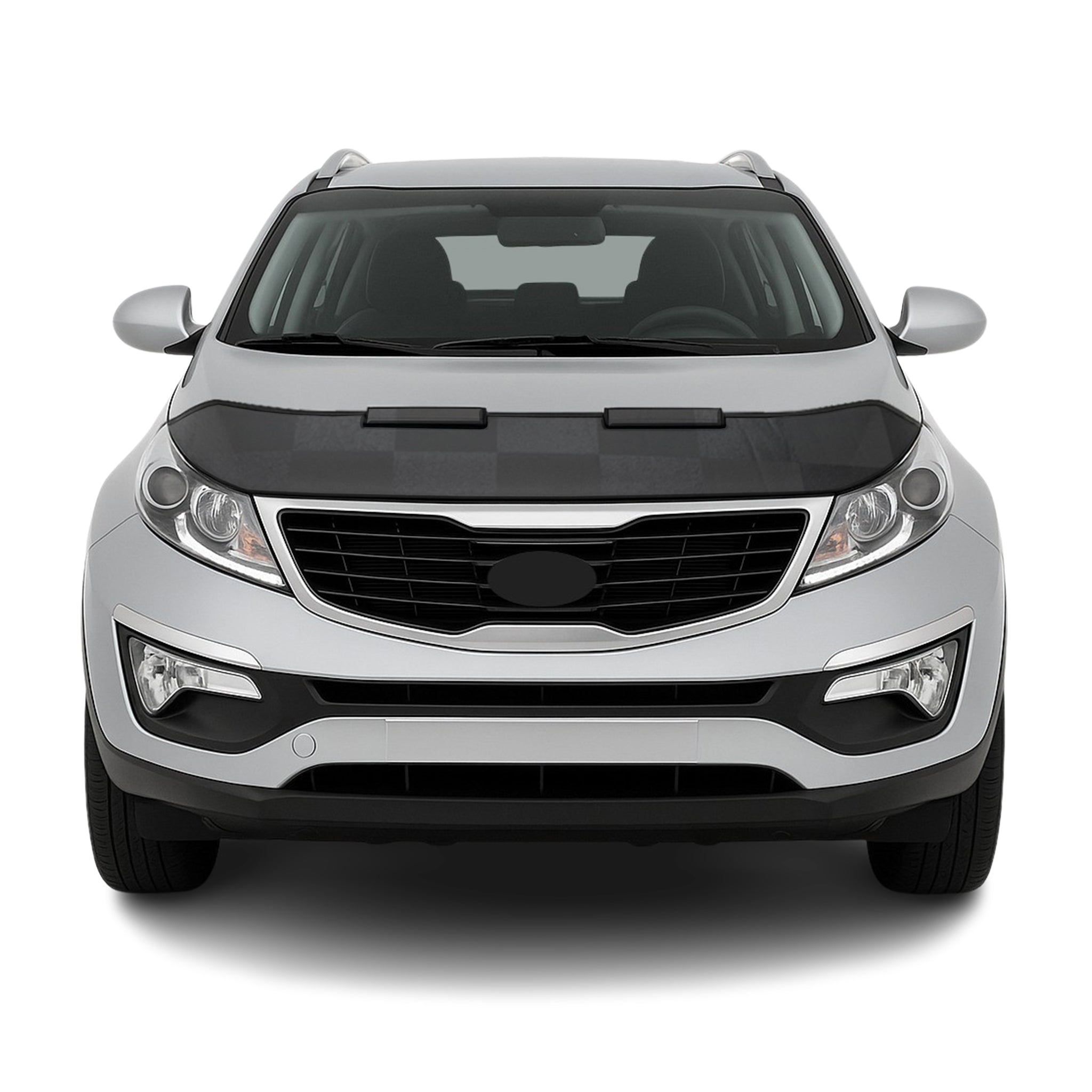 2011-2016 Kia Sportage Car Bonnet Mask Hood Bra Black Chequered 1 Pc