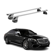 2014-2020 Mercedes S Class W222 Sedan Roof Rack Cross Bars Silver