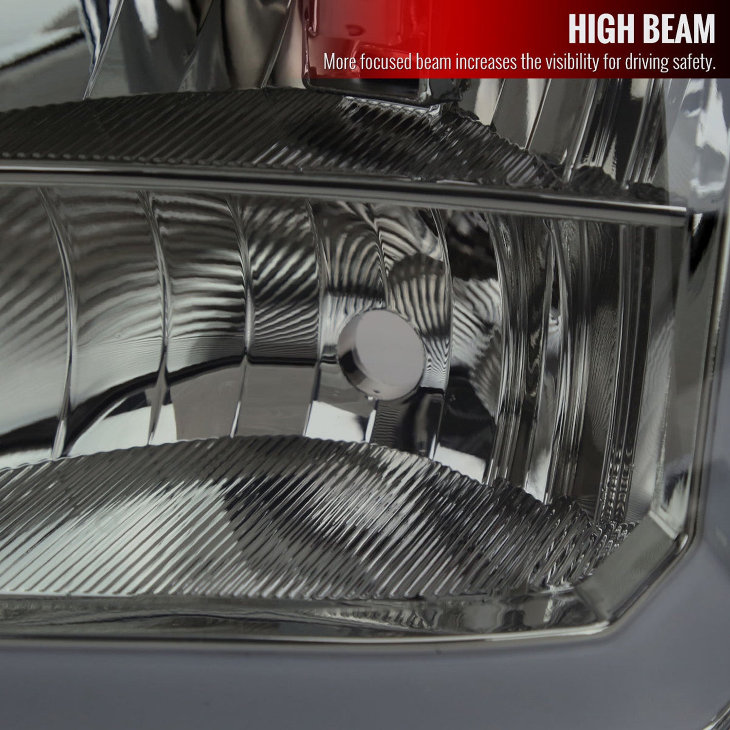 2007-2013 GMC Sierra 1500/ 2500HD 3500HD LED Bar Factory Headlights Chrome