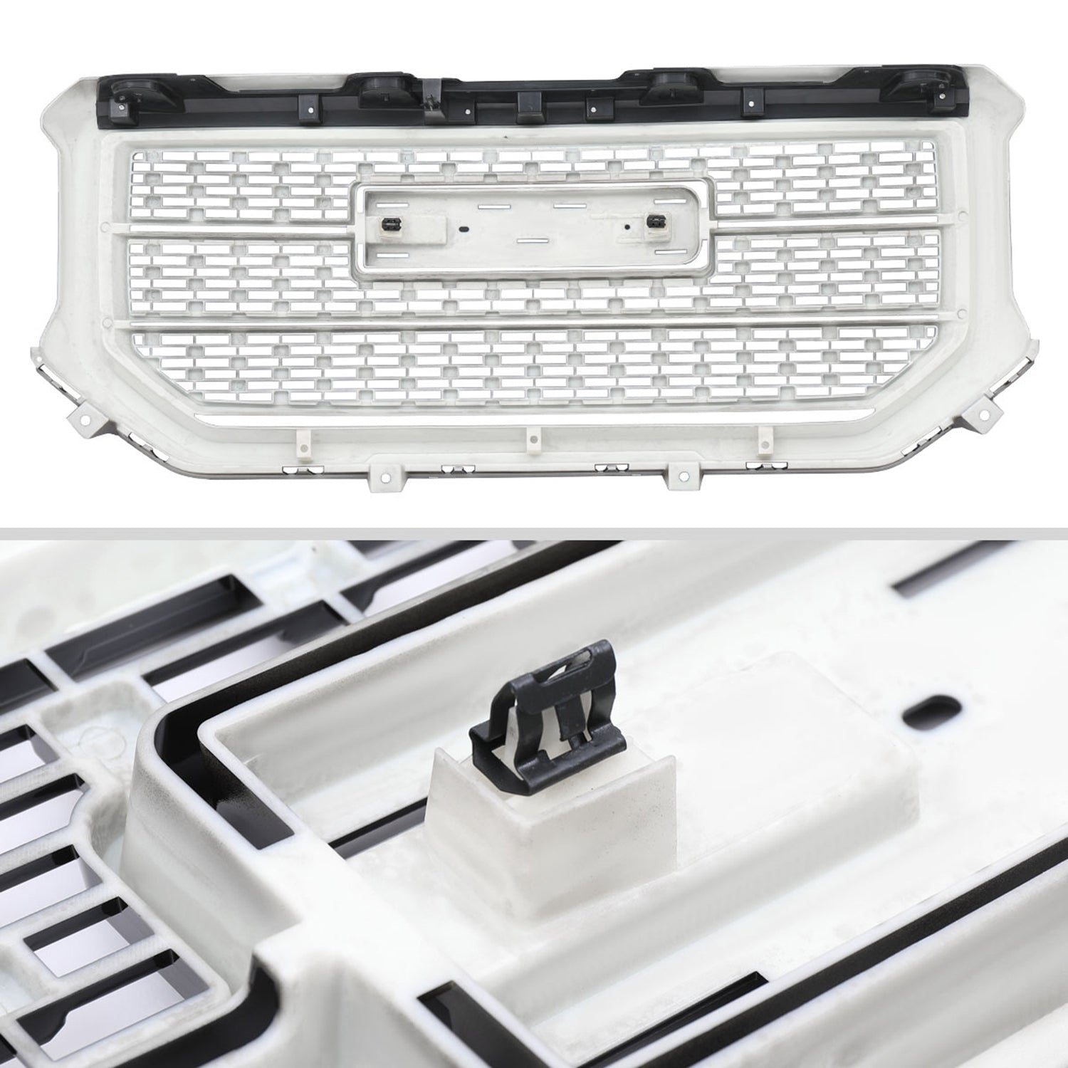 2016-2018 GMC Sierra 1500 Glossy Mesh Denali Style Hood Replacement Grille