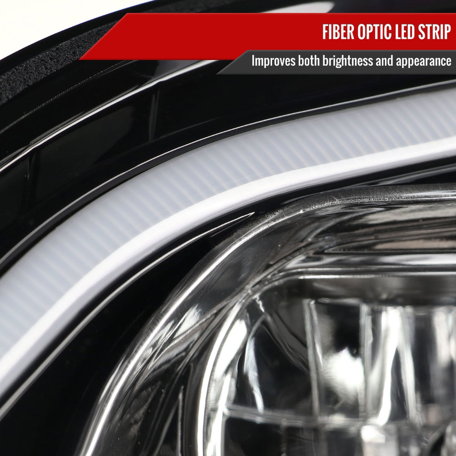 2006-2008 Mercedes W164 ML Class LED Bar Headlights Signal Lights Jet Black