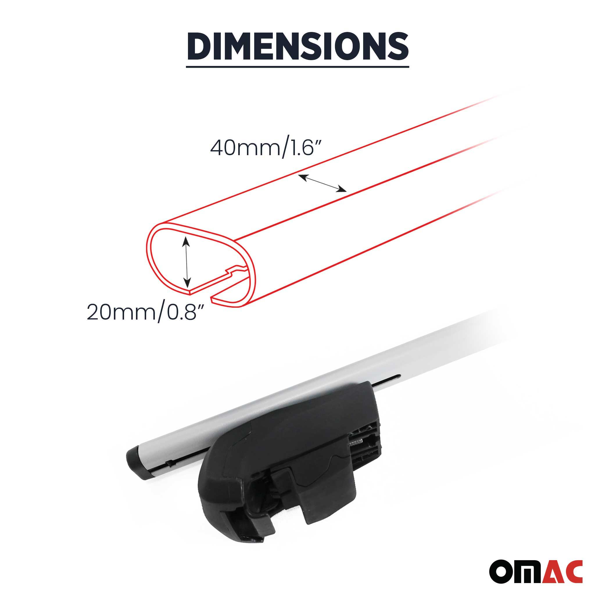 2017-2018 Toyota Corolla iM Roof Rack Cross Bars Black
