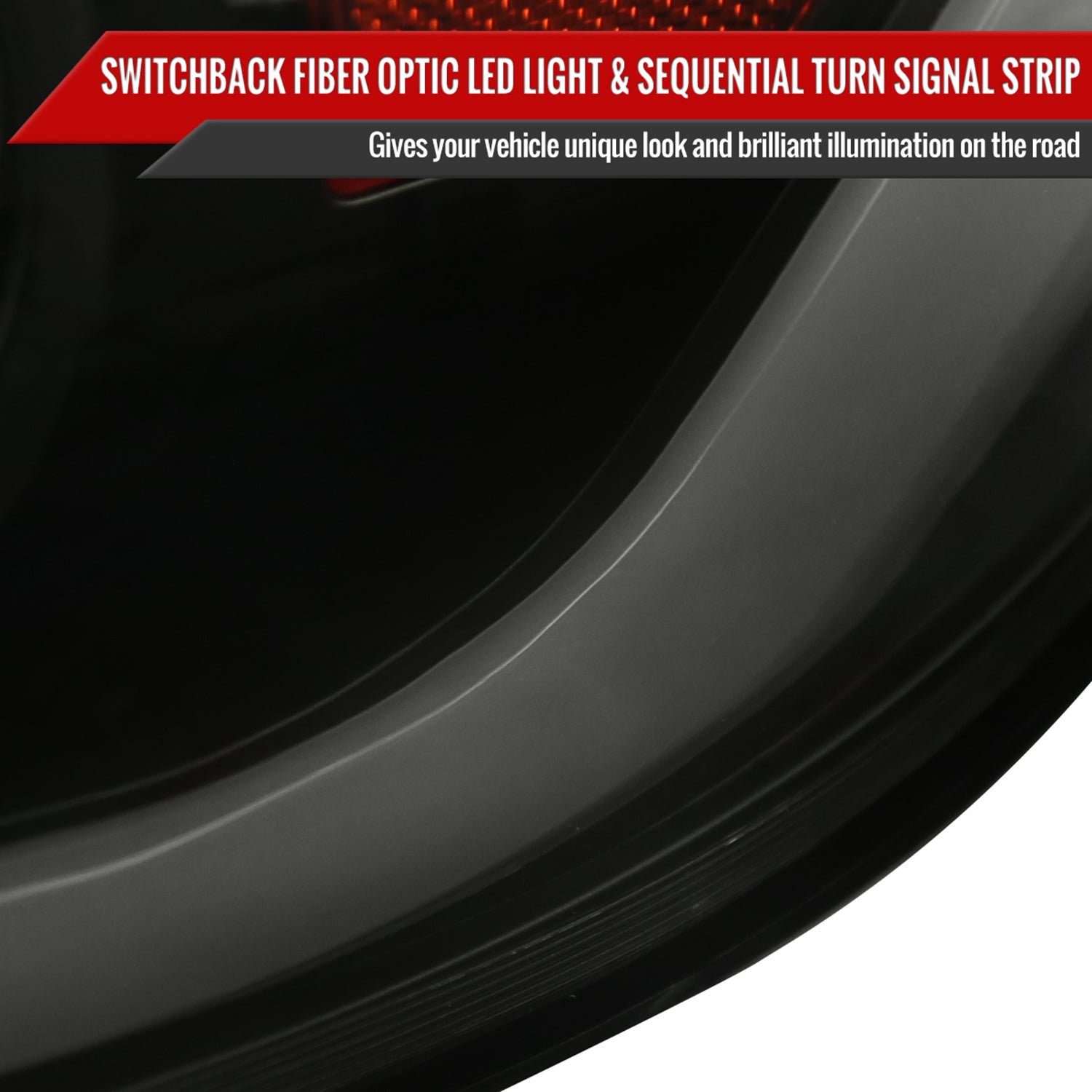 2013-2016 Dodge Dart Sequential Animated LED Bar Projector Headlights Smoke