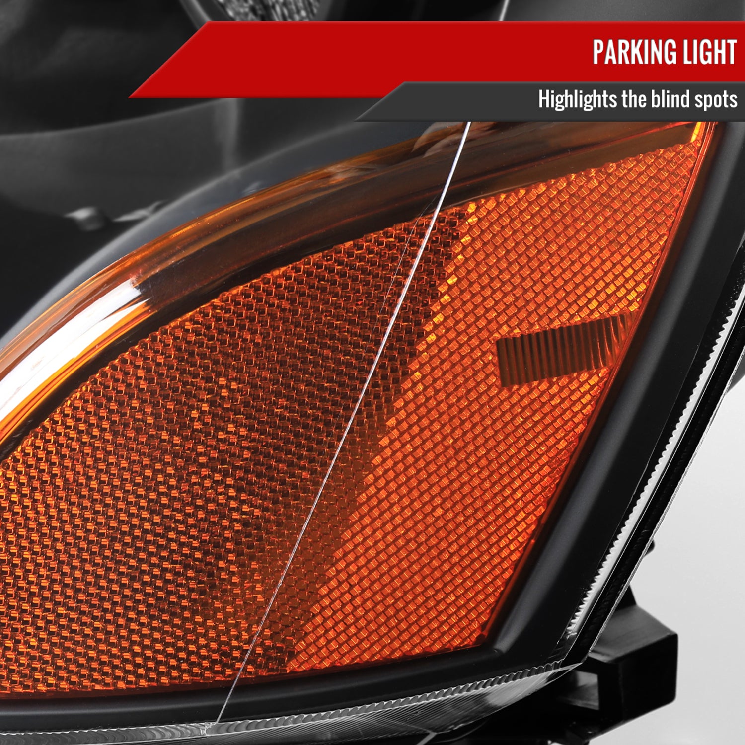 2003-2005 Honda Pilot Factory Style Headlight Matte Black Housing/Clear Lens