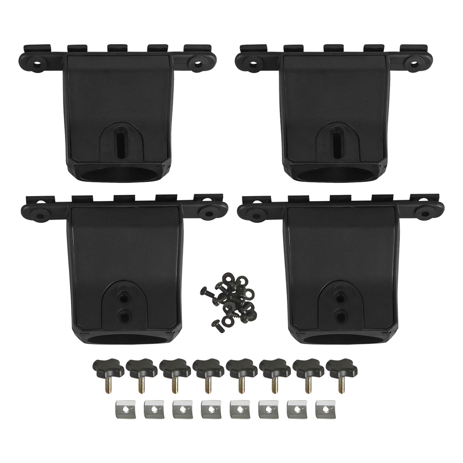 2009-2015 Honda Pilot Aluminum Roof Rack Cross Bars Black