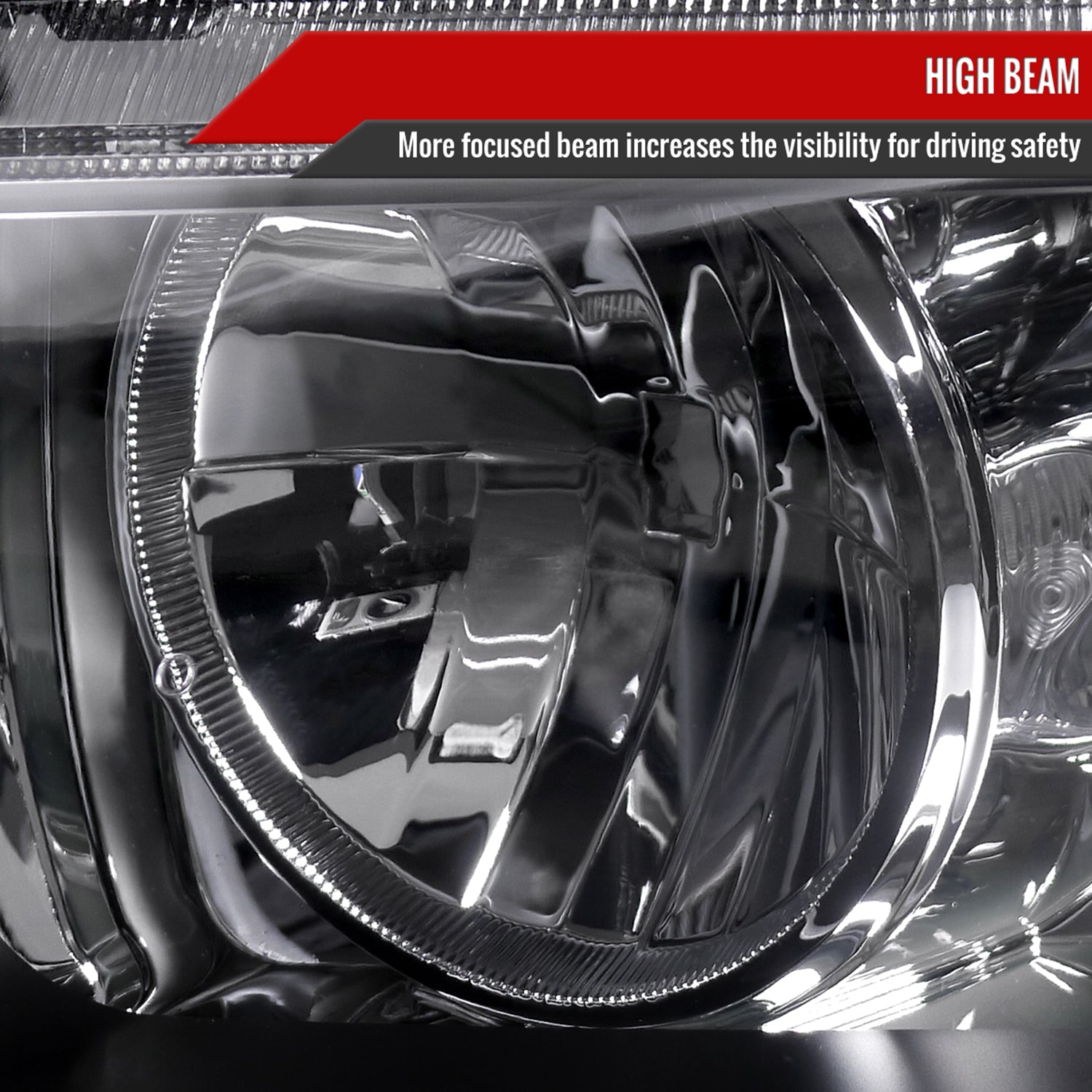 2004-2005 Acura TSX Projector Headlights Matte Black Housing/Clear Lens