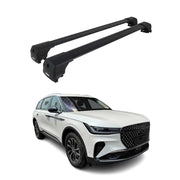 2024-2025 Lincoln Nautilus Roof Rack Cross Bars Luggage Carrier Alu Black 2Pcs