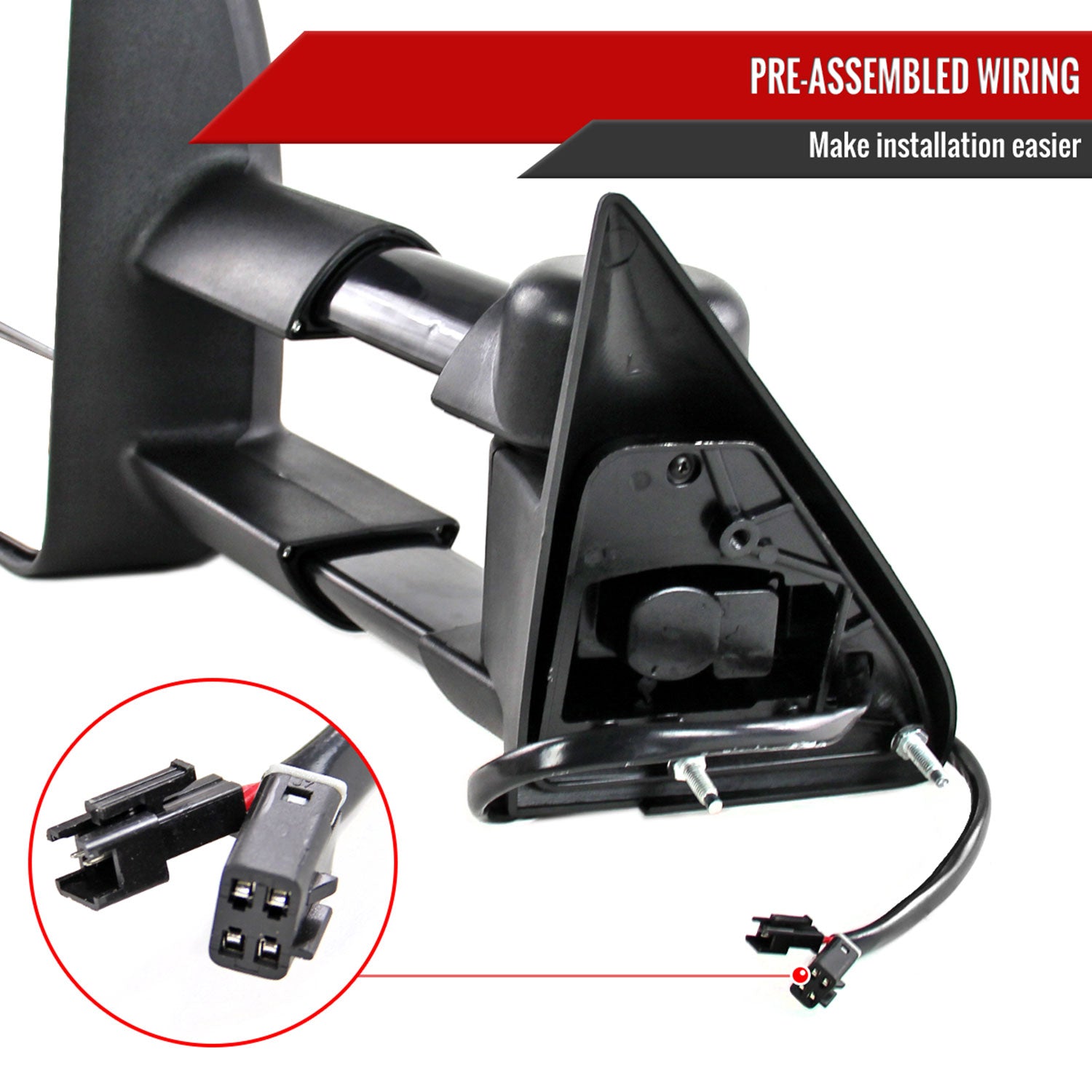 1988-2002 Chevy C/K C3500/Tahoe GMC Yukon/Suburban Extendable Towing Mirrors