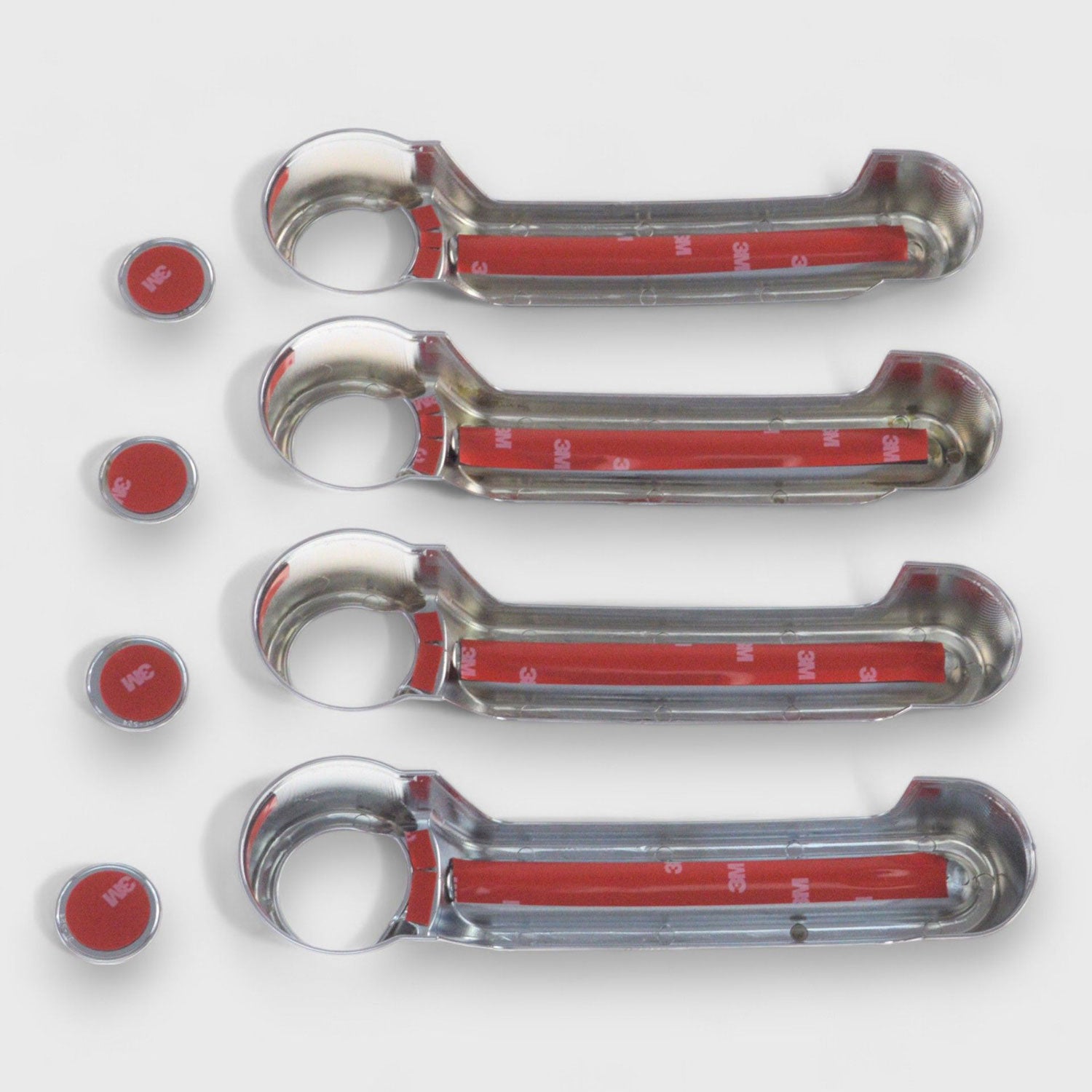 2007-2018 Jeep Wrangler Door Handle Cover Chrome 8Pcs ABS Plastic