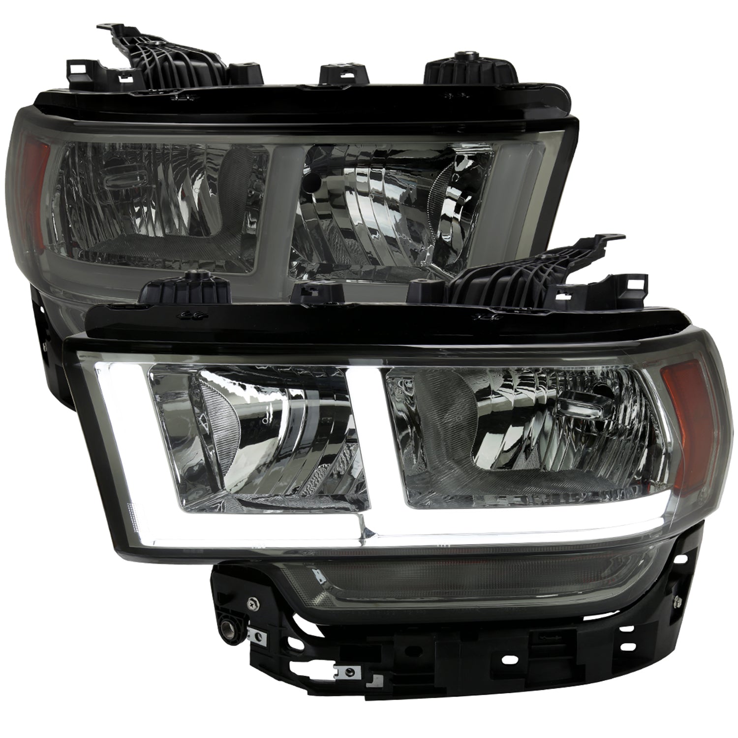 2019-2024 Dodge RAM 2500/3500/4500/5500 LED Factory Headlights Chrome/Smoke