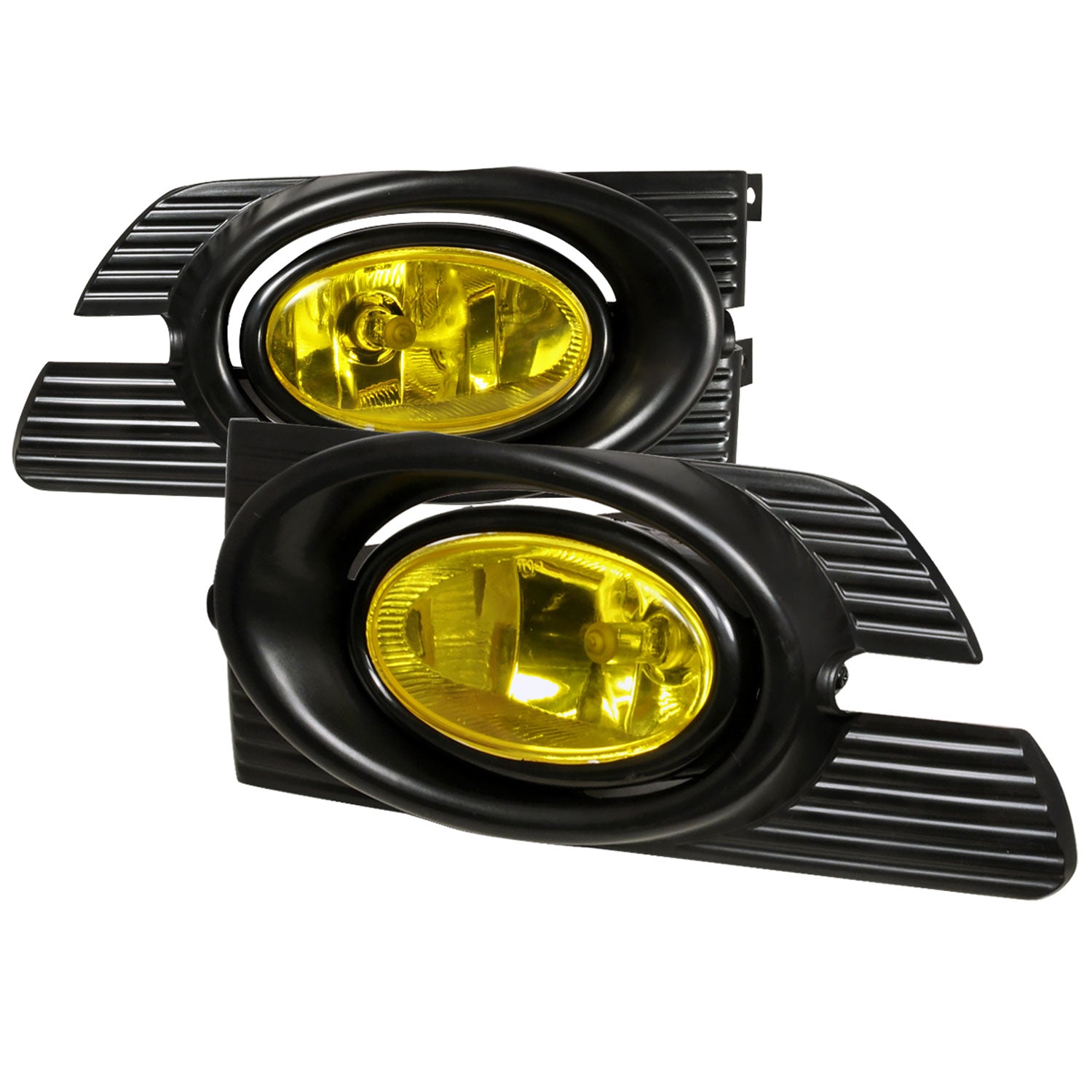 2001-2002 Honda Accord Sedan H11 Fog Lights Kit Chrome Housing/Yellow Lens