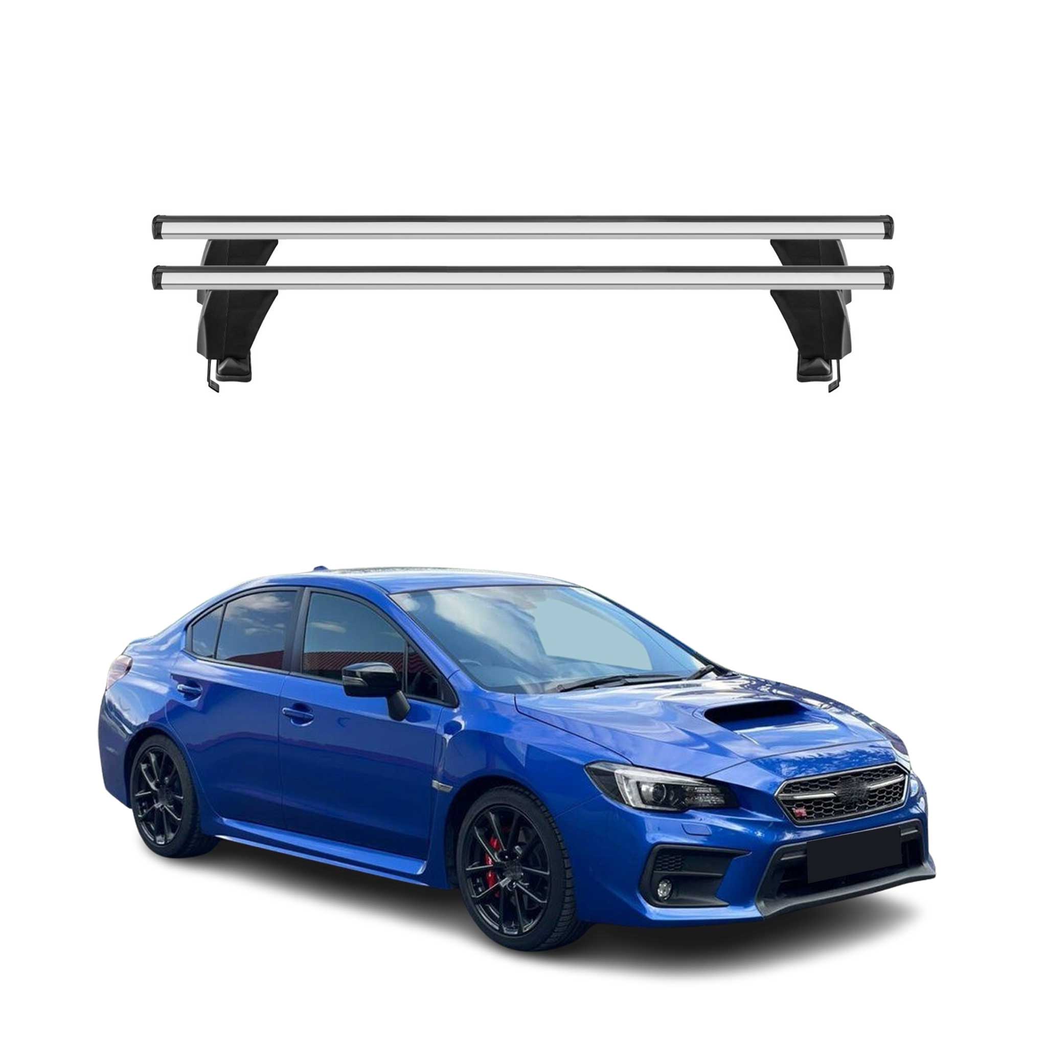 2018-2021 Subaru WRX STI Roof Rack Cross Bars Silver