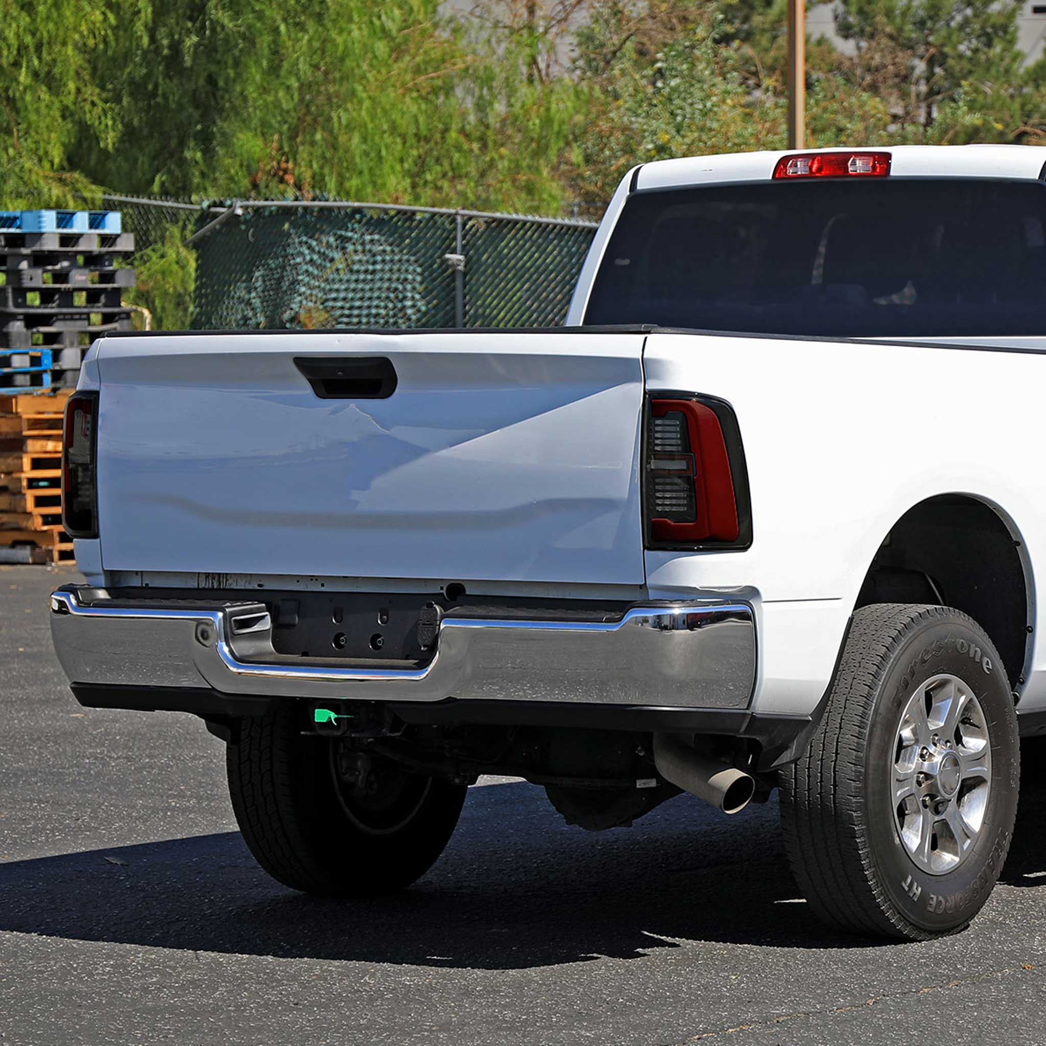 For Dodge RAM 2500/3500 2019-2024 LED Sequential Signal Tail Lights Black Housing Smoked Lens