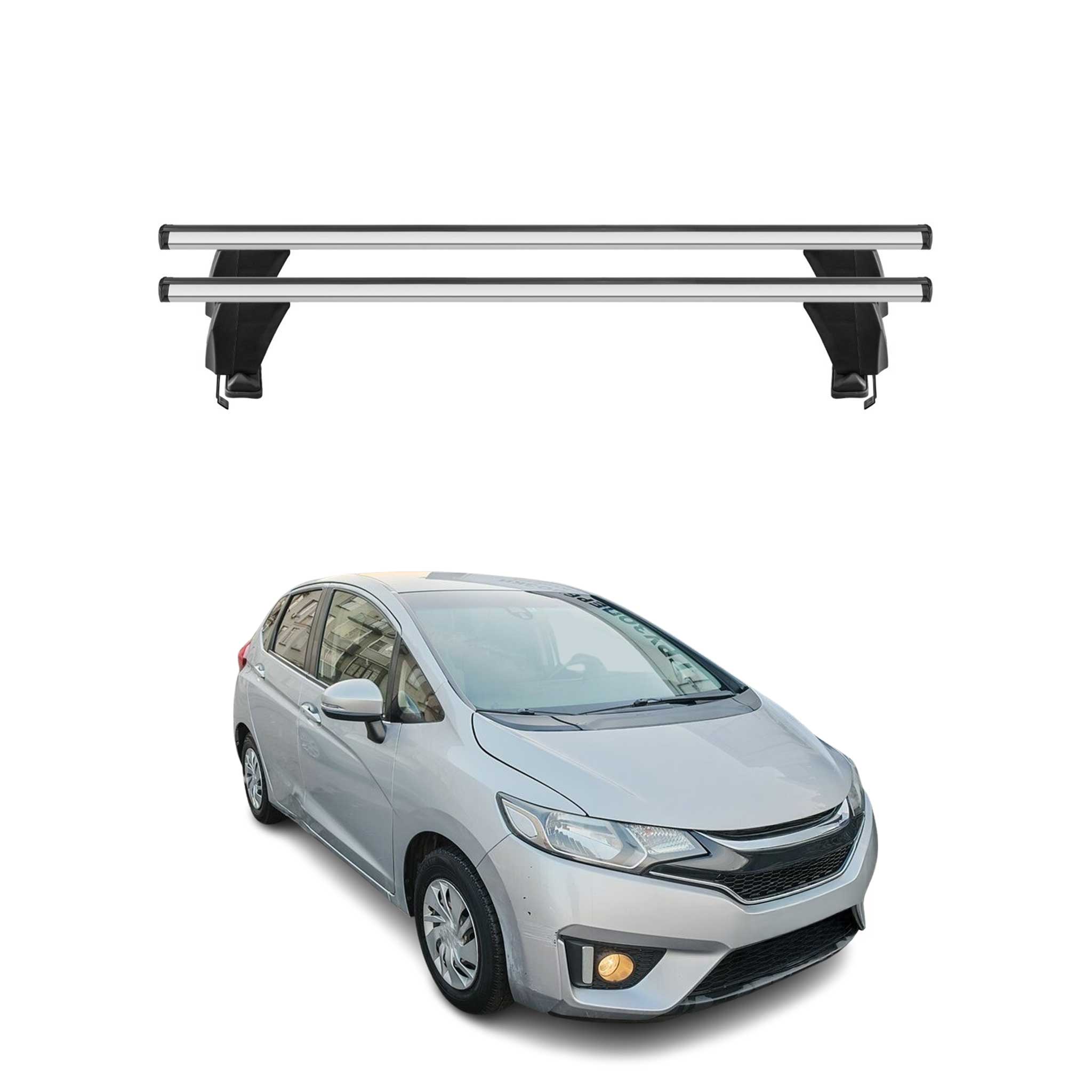 2015-2020 Honda Fit Roof Rack Cross Bars Silver