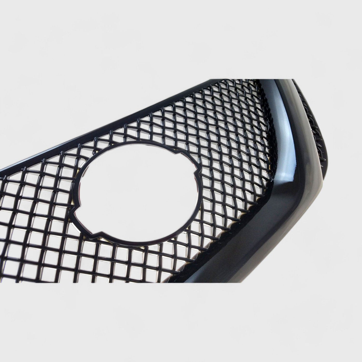 2016-2019 Nissan Sentra Grille Overlay Gloss Black 1Pcs ABS Plastic