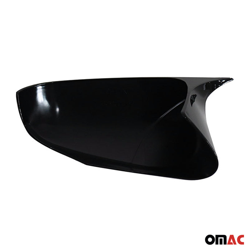 2018-2022 Toyota C-HR Side Mirror Cover Caps Piano Black 2 Pcs