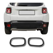 2015-2018 Jeep Renegade Rear Reflector Lamp Rim Frame Brushed Dark Steel