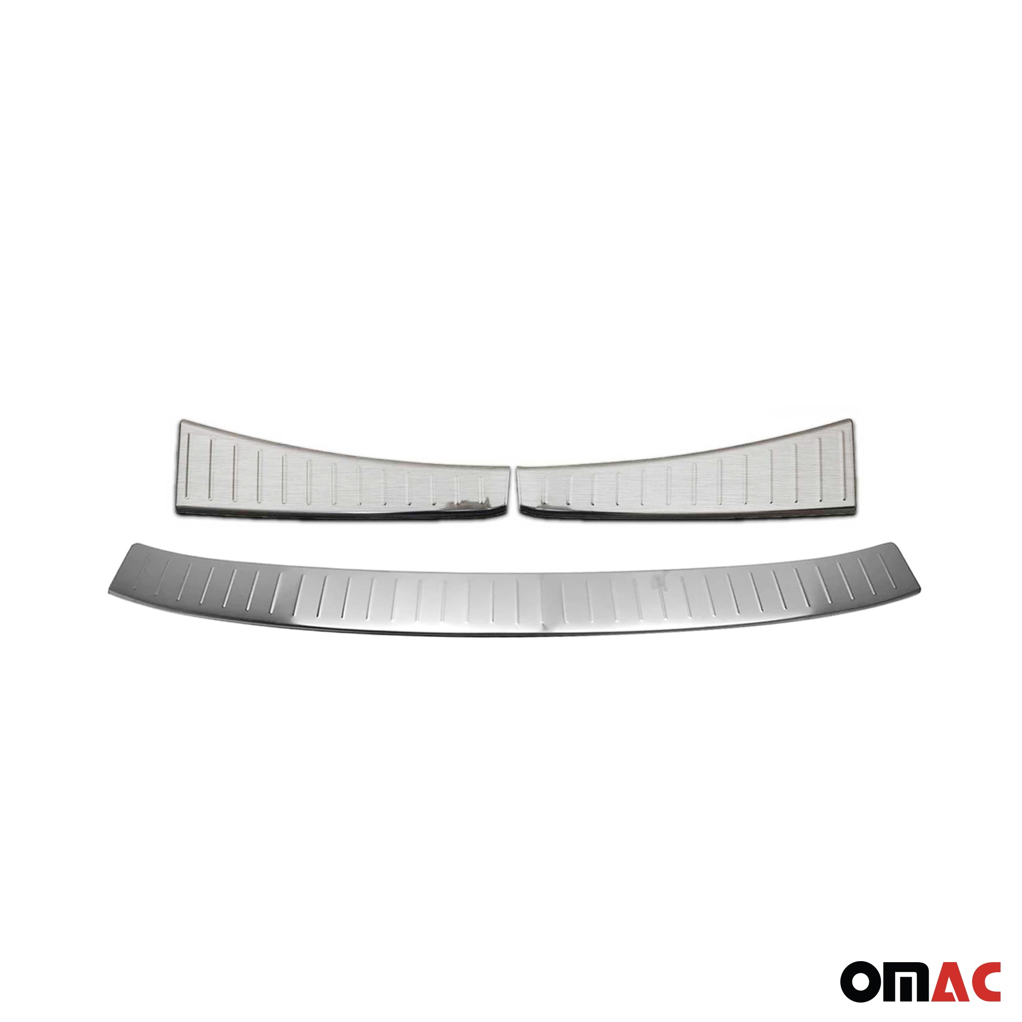 Rear Bumper Guard & Trunk Sill Cover Set for Ford Escape 2017-19 FL Brushed 3Pcs