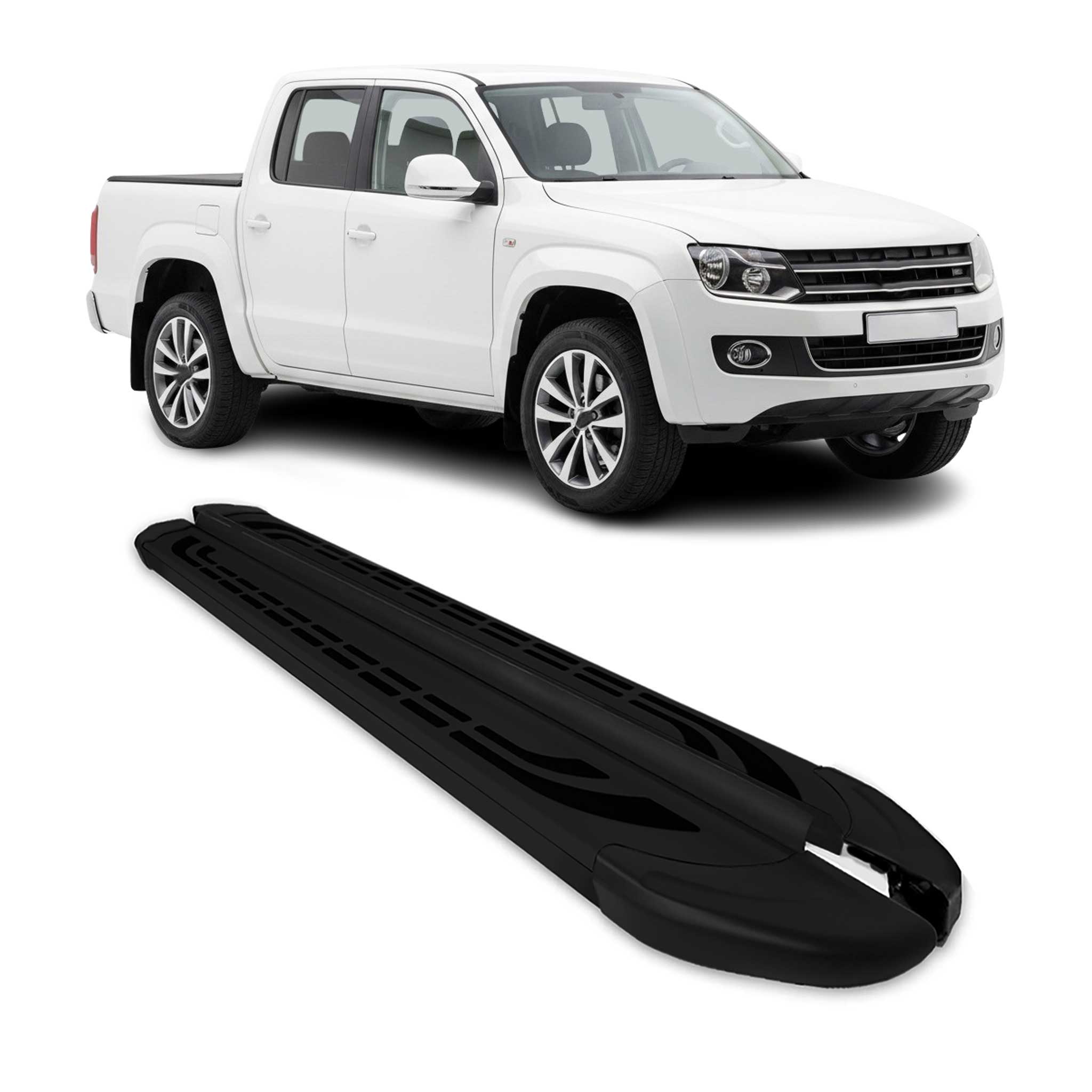 2010-2020 VW Amarok Running Boards Side Steps Black