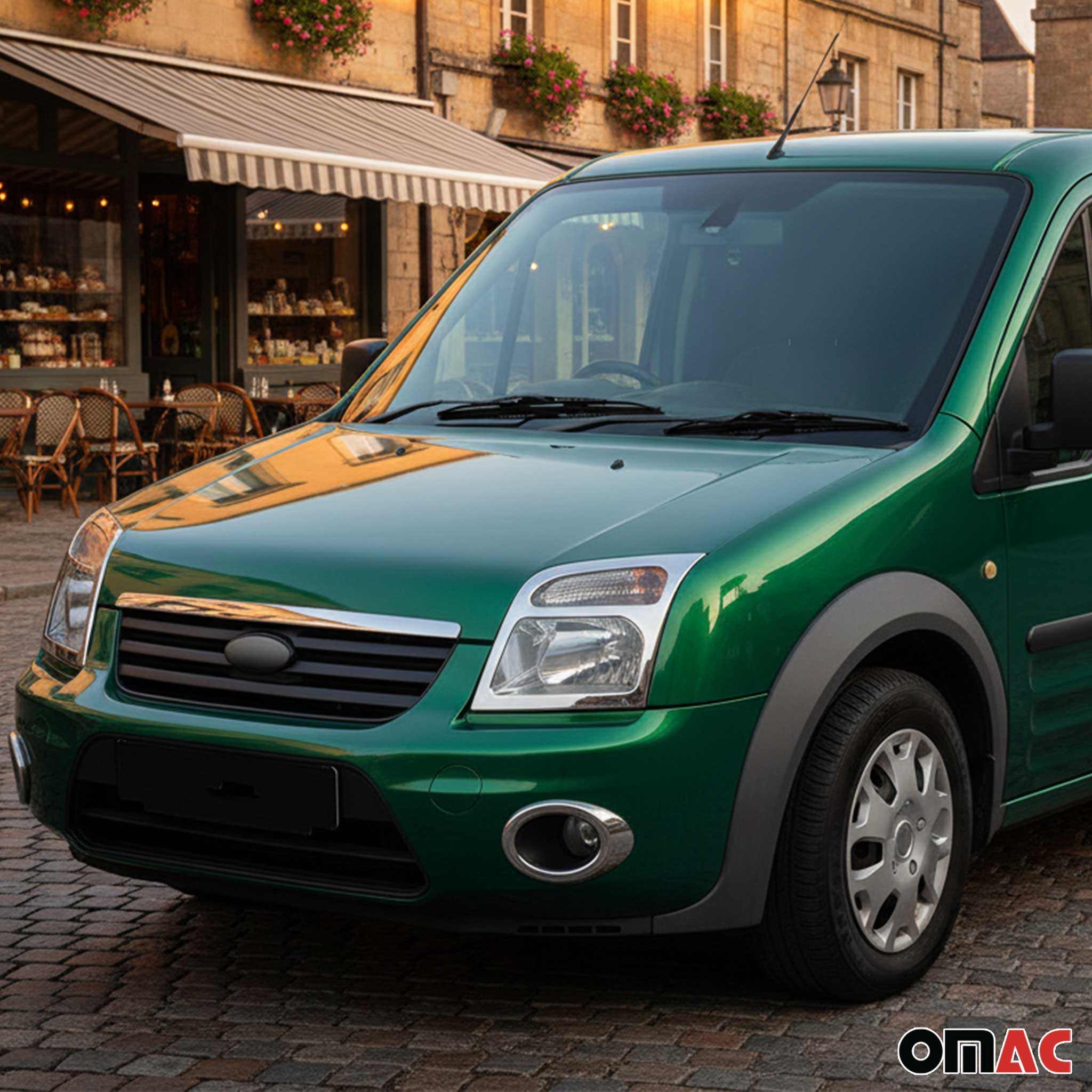 2010-2013 Ford Transit Connect Fog Light Headlight Lamp Cover Chrome 2 Pcs