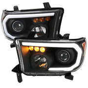 2007-2013 Toyota Tundra/Sequoia Retro LED Tube Headlights LED Signal Black