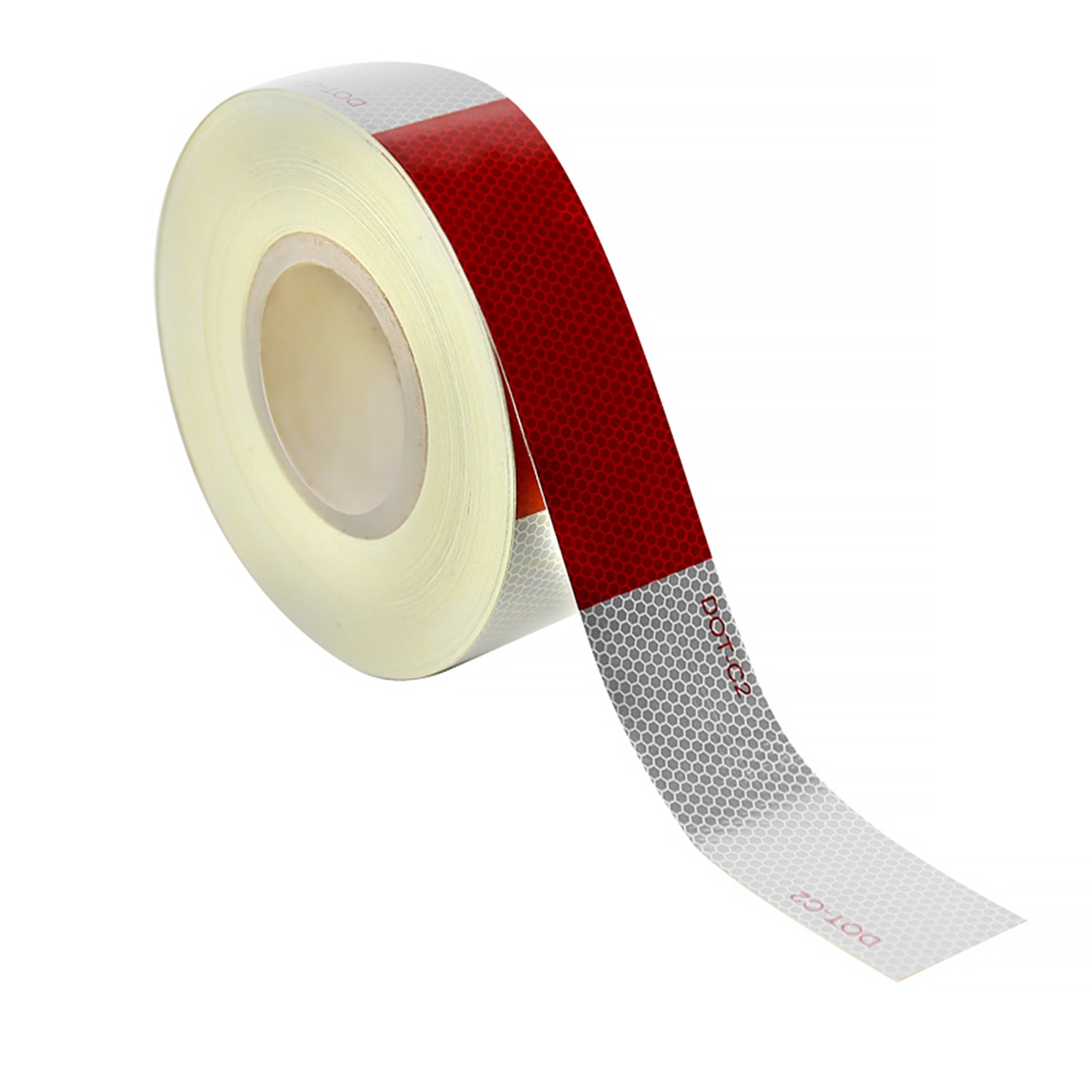 2" Wide Red/White DOT-C2 Approved Conspicuity Reflective Safety Tape 164 FT
