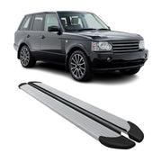 2003-2012 Land Rover Range Rover Running Boards Side Steps Silver