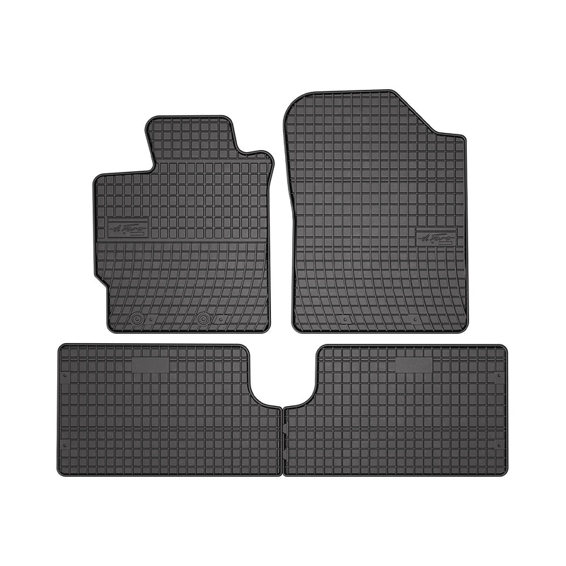 2013-2020 Toyota Yaris Floor Mats Liners Full Set All Weather Rubber Black