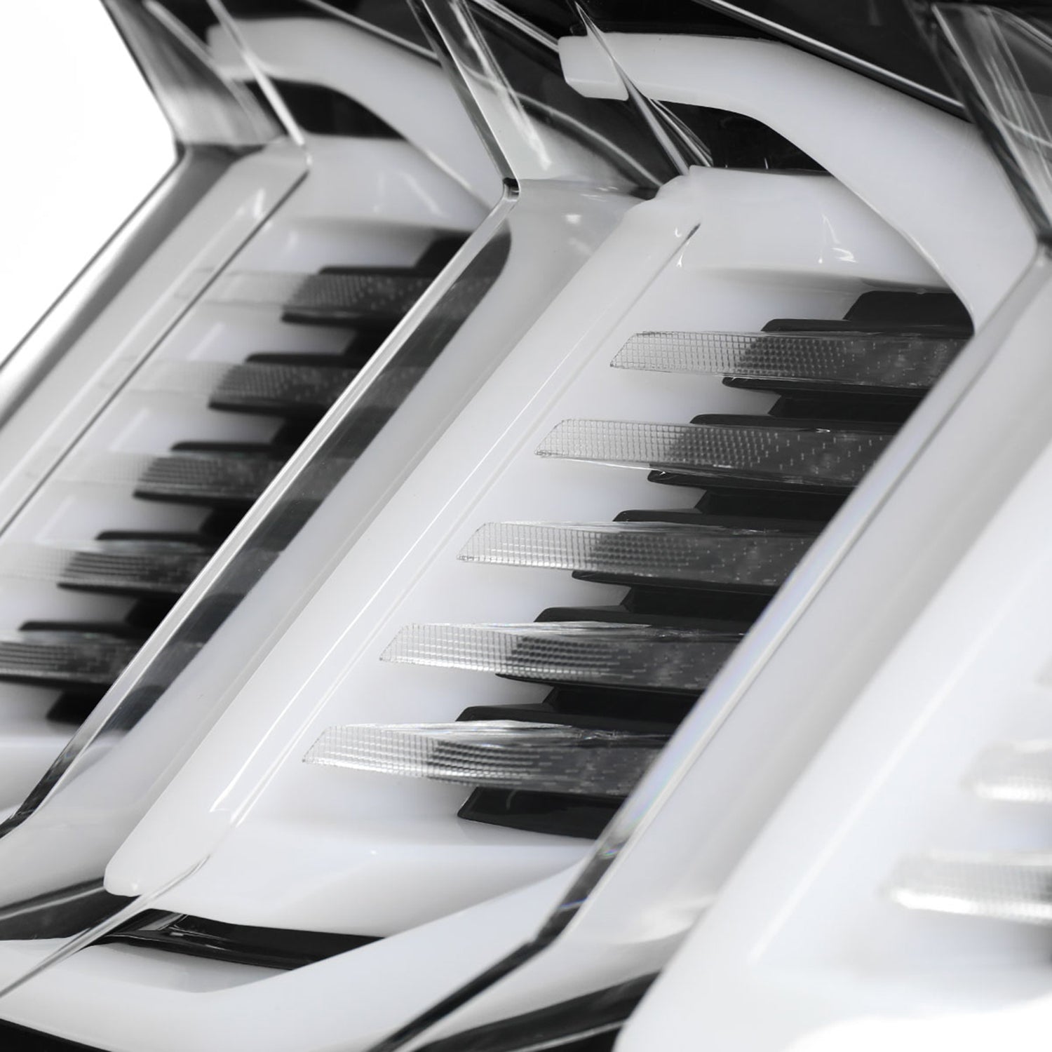 2015-2023 Ford Mustang Sequential Signal LED Tail Lights Jet Black/Clean Lens