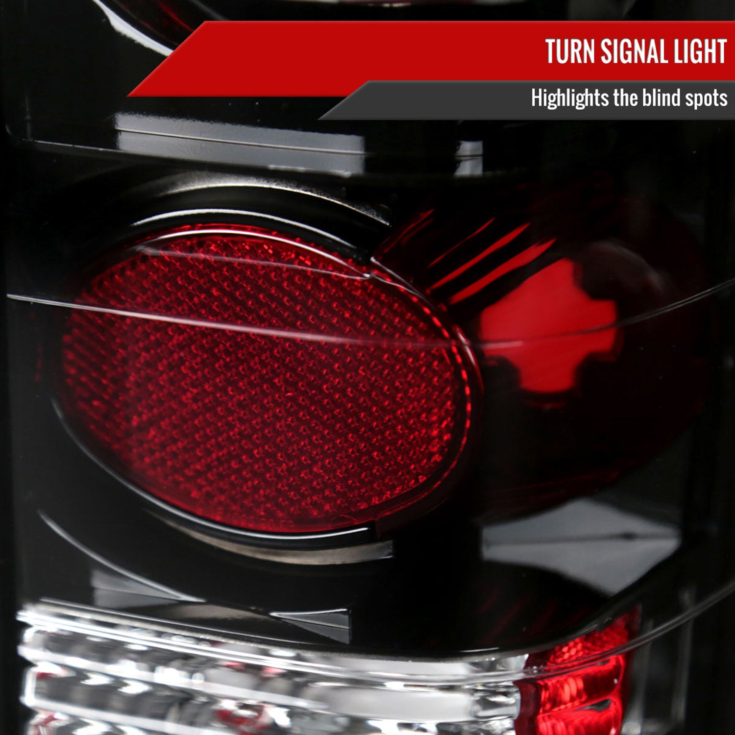 1982-1994 Chevy S10/Blazer GMC S15/Sonoma Tail Lights Matte Black/Clear Lens