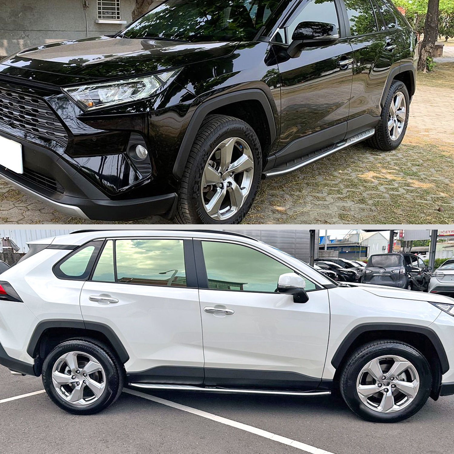 2019-2023 Toyota RAV4 Aluminum Side Step Nerf Bars Running Boards