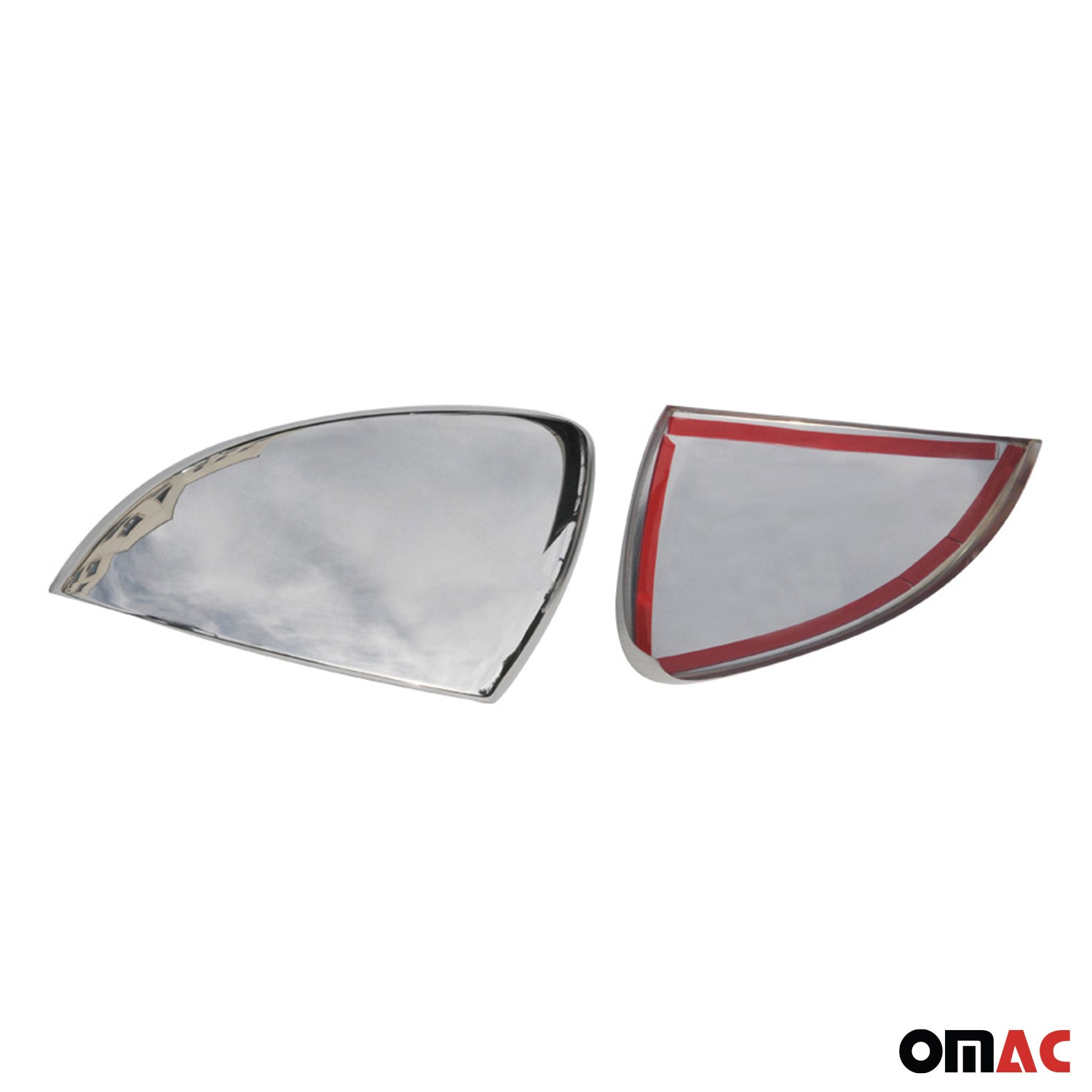 2015-2021 VW Golf Mk7 Side Mirror Cover Caps Stainless Steel Silver 2 Pcs