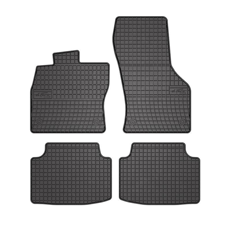 2015-2022 VW Passat B8 Floor Mats Liners Full Set All Weather Rubber Black